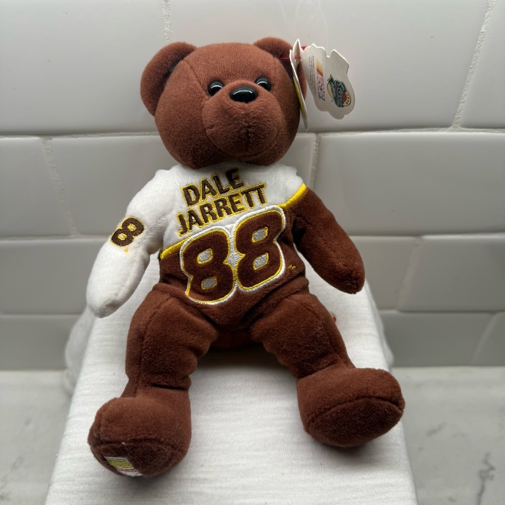 Vintage Nascar Team Speed Bears Dale Jarrett #88 Plush Stuffed Bear - NWT